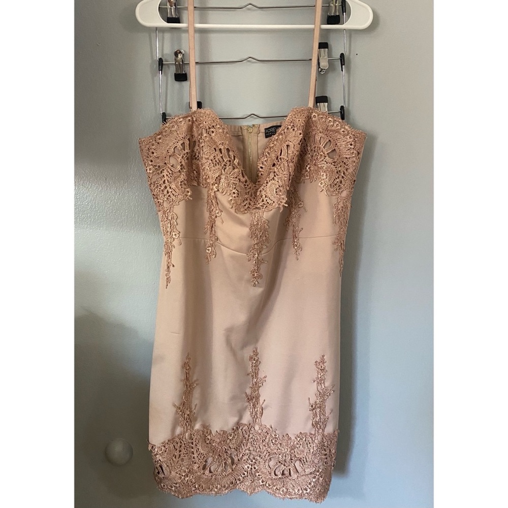 FORVER21 Pink Lace Slip Dress